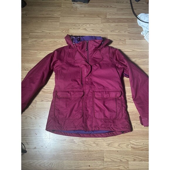 Burton Jacket Womens Extra Large Pink Dryride Ski Coat Snowboarding Shell Hooded - Picture 1 of 10